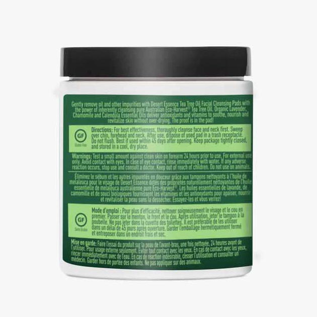 DESERT ESSENCE TEA TREE FACIAL CLEANSING PADS 100 PADS