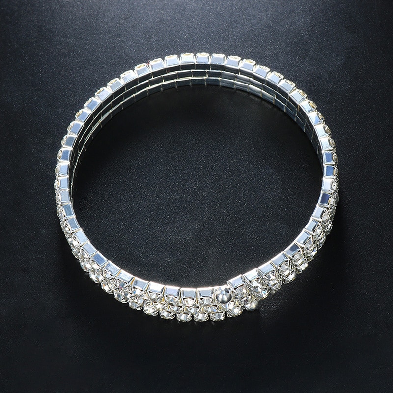 Multi Layer Crystal Bracelet Arm Cuff 2
