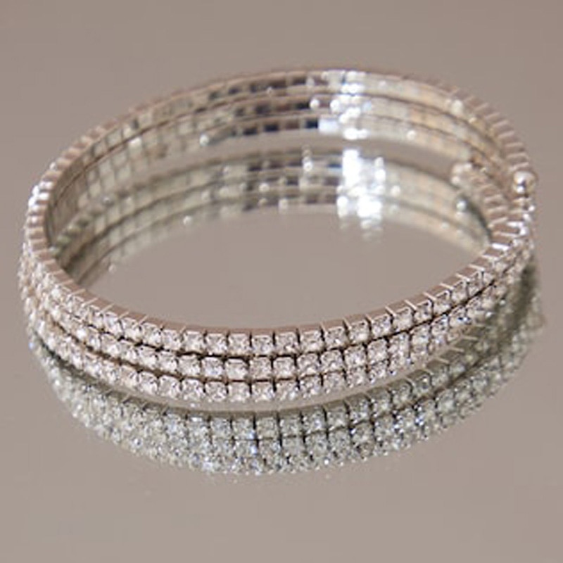 Multi Layer Crystal Bracelet Arm Cuff 4