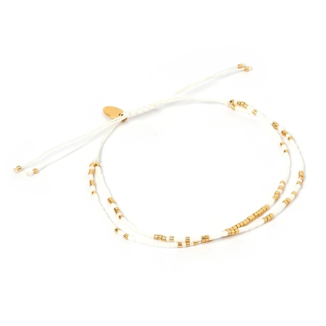 Luxury Natural Pearl Gold and Glass Bracelet – BLS230017A 7